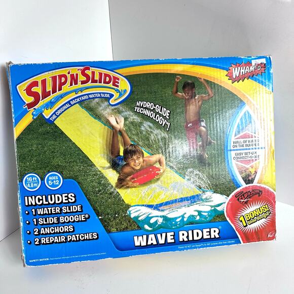 Wham-O Slip ‘N Slide Wave Rider with BONUS Boogie Water Slide - Picture 1 of 5